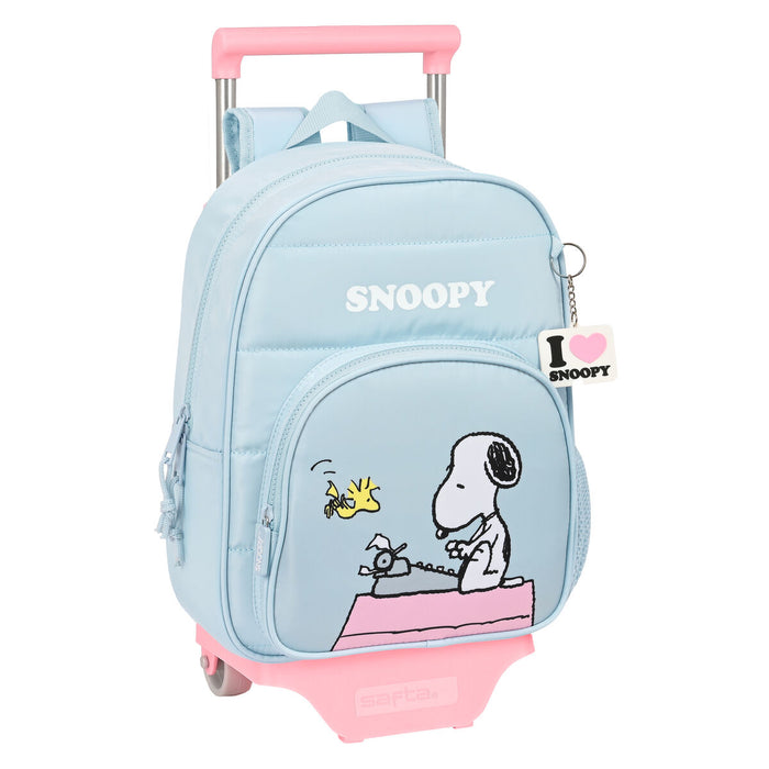 Ghiozdan cu Roți Snoopy Imagine Albastru 26 x 34 x 11 cm