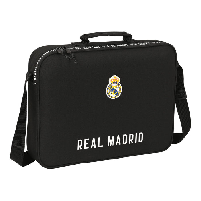 ghiozdan de școală Real Madrid C.F. Corporativa Negru (38 x 28 x 6 cm)