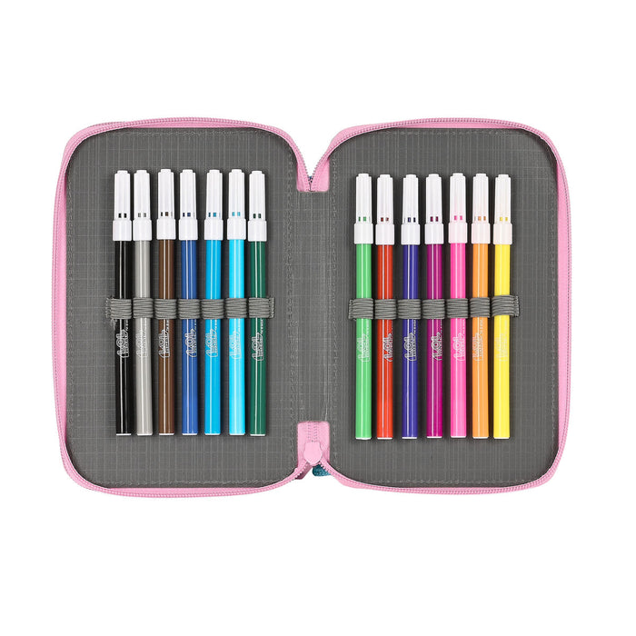 Penar cu Accesorii LOL Surprise! Glow girl Roz 12.5 x 19.5 x 4 cm (28 Piese)