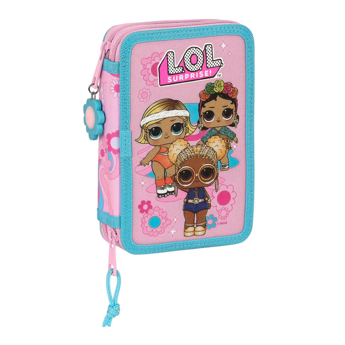 Penar cu Accesorii LOL Surprise! Glow girl Roz 12.5 x 19.5 x 4 cm (28 Piese)