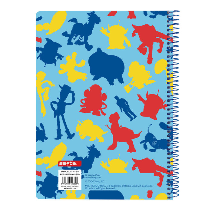 Notebook Toy Story Ready to play Albastru deschis 80 Frunze A5