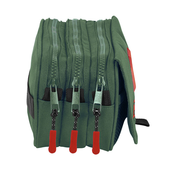 Penar triplu Munich Verde Verde (21,5 x 10 x 8 cm)