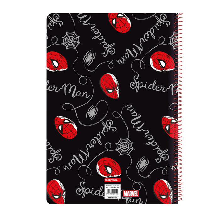 Notebook Spider-Man Hero Negru A4 80 Frunze