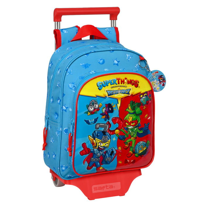 Ghiozdan cu Roți SuperThings Rescue force 27 x 33 x 10 cm Albastru