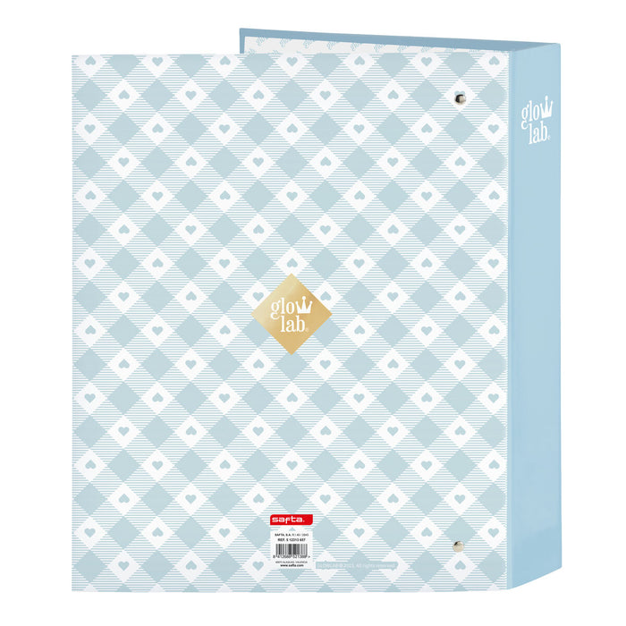 Biblioraft Glow Lab Cisnes Albastru A4 27 x 33 x 6 cm
