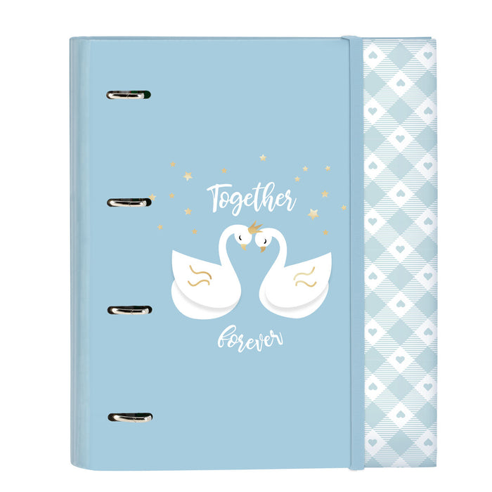 Biblioraft Glow Lab Cisnes Albastru 27 x 32 x 3.5 cm