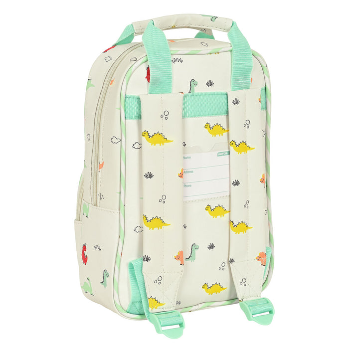 Ghiozdan Safta Dinos 20 x 28 x 8 cm Crem