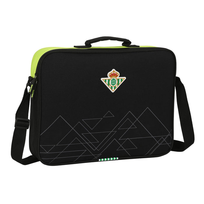ghiozdan de școală Real Betis Balompié Negru Lămâie verde 38 x 28 x 6 cm