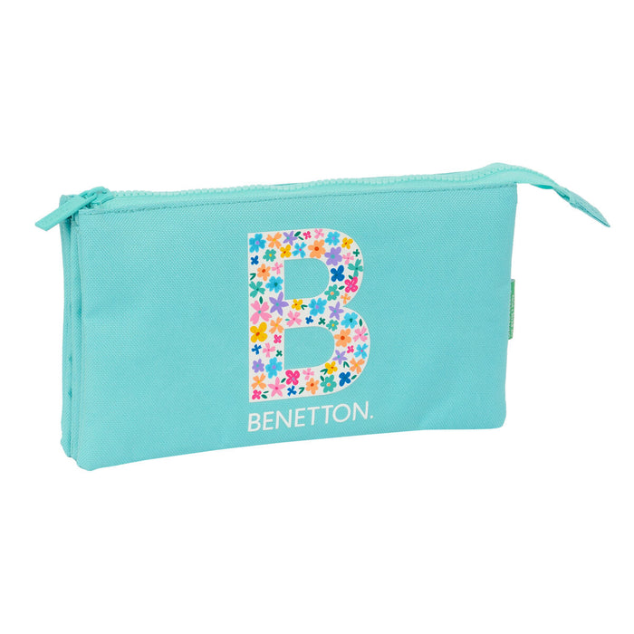 Penar triplu Benetton Letter Verde 22 x 12 x 3 cm
