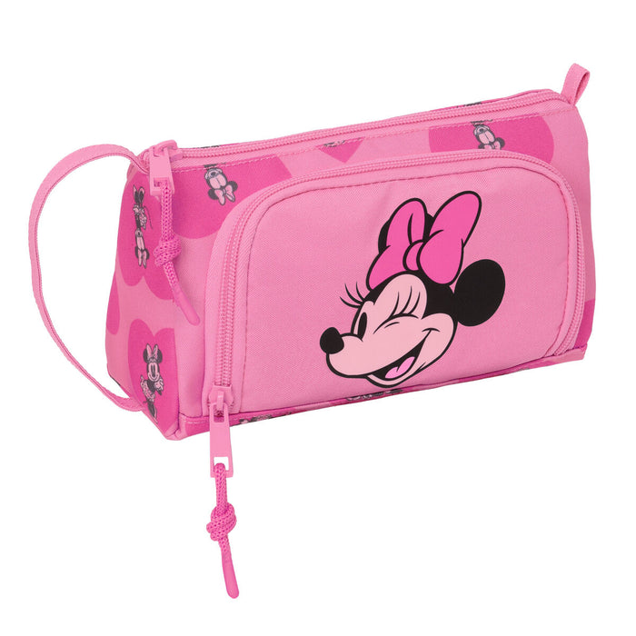 Penar cu Accesorii Minnie Mouse Loving Roz 20 x 11 x 8.5 cm (32 Piese)