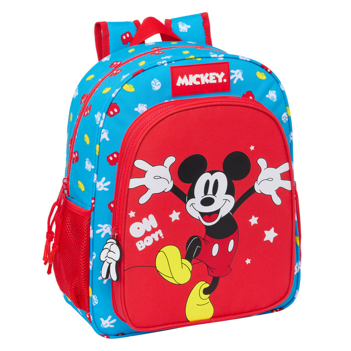 Ghiozdan Mickey Mouse Clubhouse Fantastic Albastru Roșu 32 X 38 X 12 cm