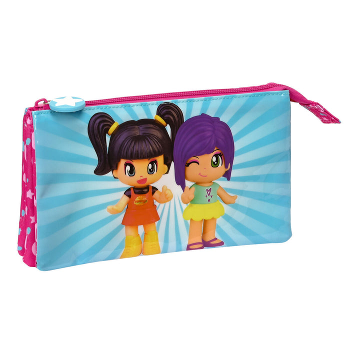 Penar dublu Pinypon Albastru Roz 22 x 12 x 3 cm