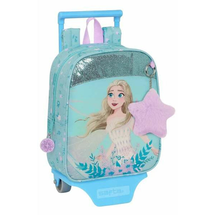 Ghiozdan cu Roți Frozen Hello Spring Albastru 22 x 27 x 10 cm