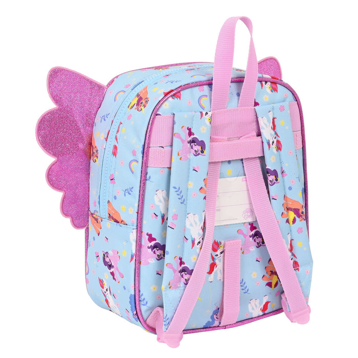 Ghiozdan My Little Pony Wild & free Albastru Roz 22 x 27 x 10 cm