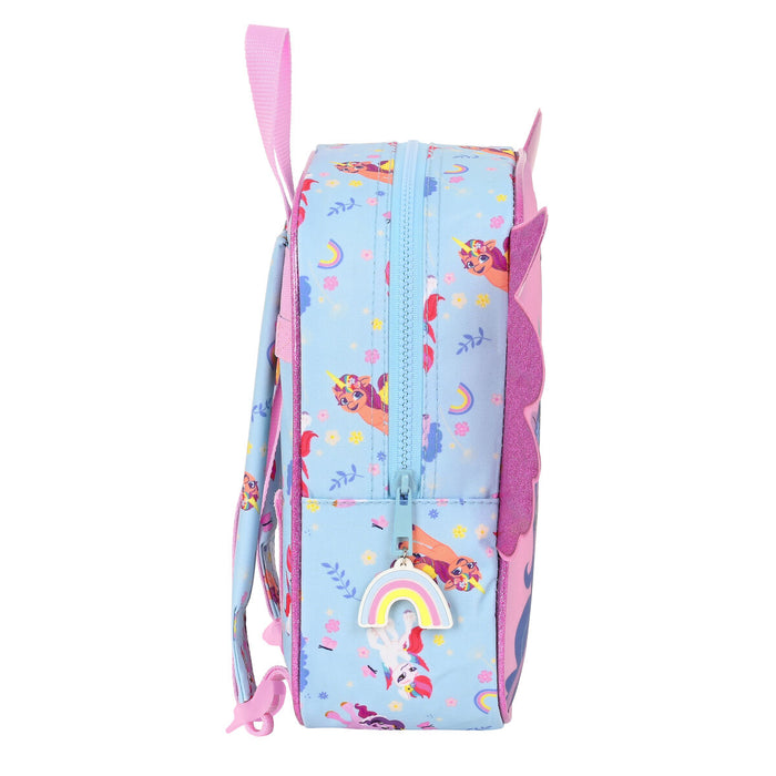 Ghiozdan My Little Pony Wild & free Albastru Roz 22 x 27 x 10 cm