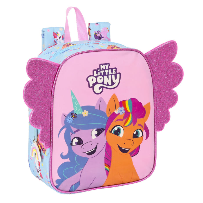 Ghiozdan My Little Pony Wild & free Albastru Roz 22 x 27 x 10 cm