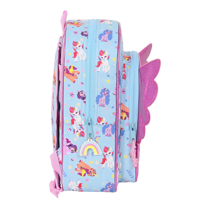 Ghiozdan My Little Pony Wild & free 26 x 34 x 11 cm Albastru Roz
