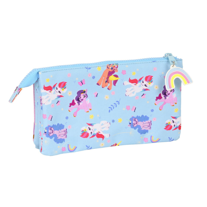 Penar triplu My Little Pony Wild & free Albastru Roz 22 x 12 x 3 cm