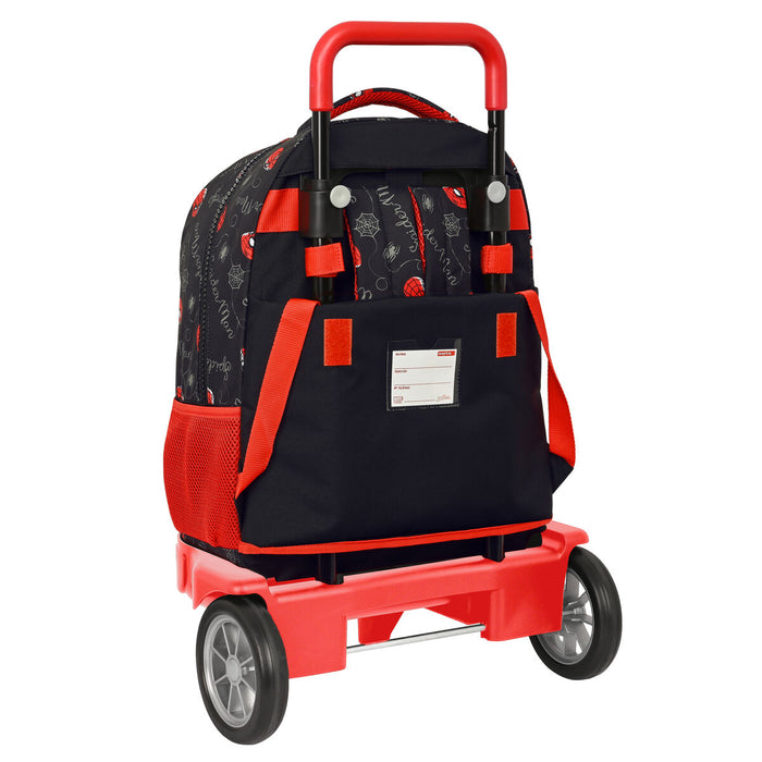 Ghiozdan cu Roți Spiderman Hero Negru 33 X 45 X 22 cm