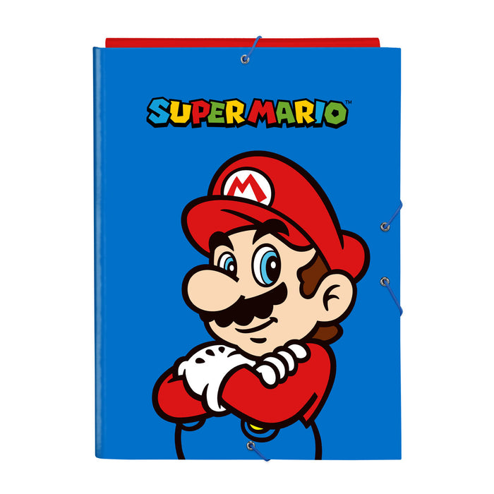 Dosar Super Mario Play Albastru Roșu A4