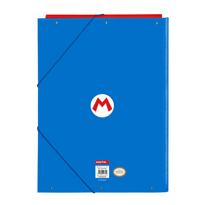 Dosar Super Mario Play Albastru Roșu A4
