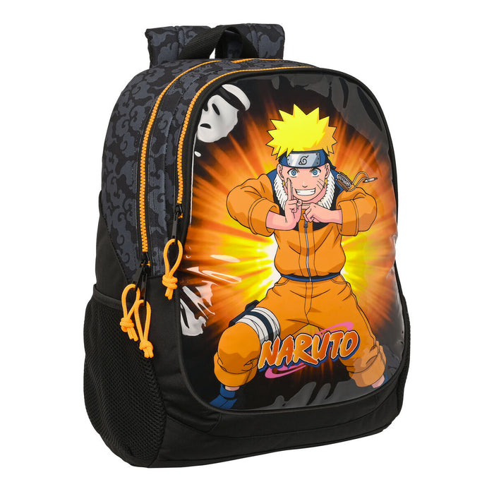 Ghiozdan Naruto Negru Portocaliu 32 x 44 x 16 cm