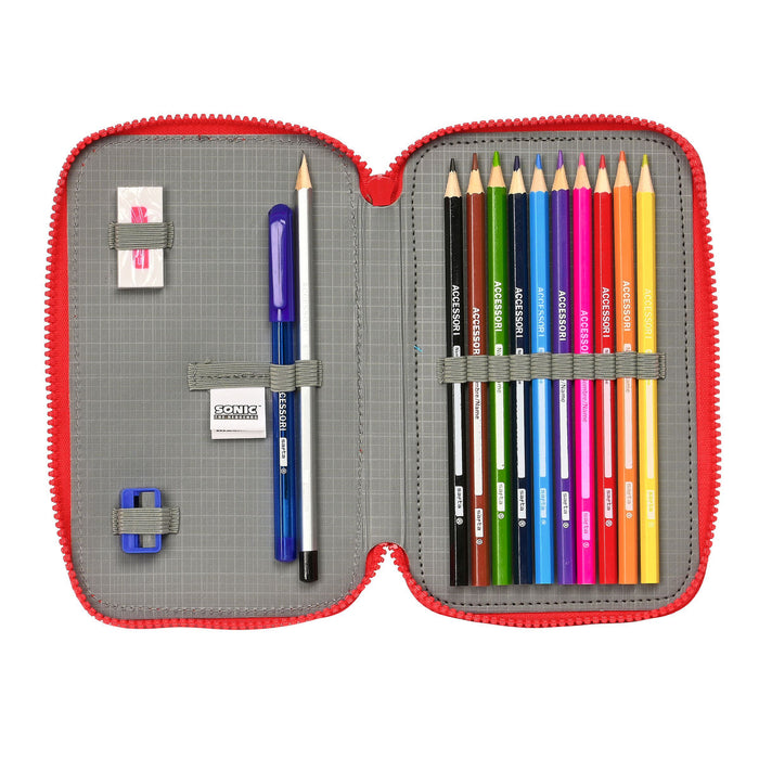 Creion dublu Sonic Let's roll Bleumarin 12.5 x 19.5 x 4 cm (28 Piese)