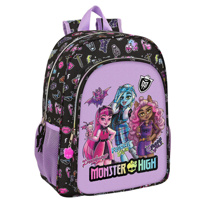 Ghiozdan Monster High Creep Negru 33 x 42 x 14 cm