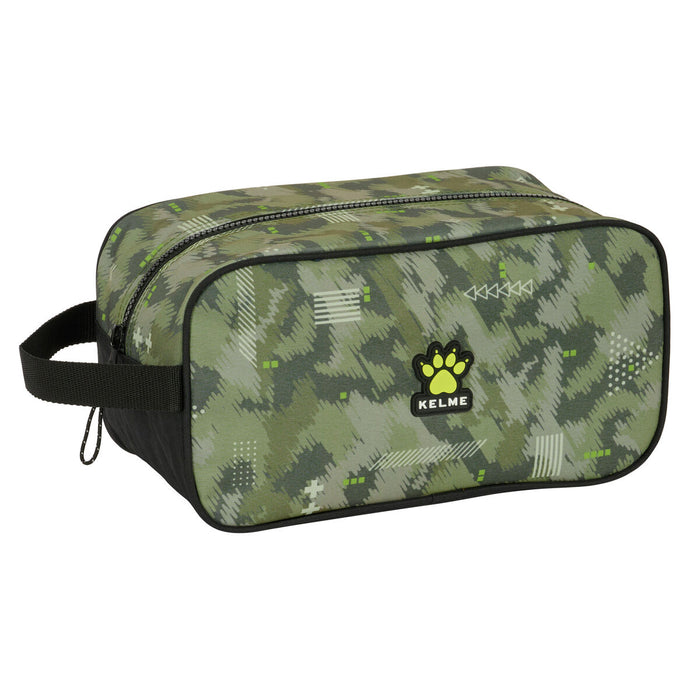 Geantă pentru Încălțăminte de Voiaj Kelme Travel Negru Verde 29 x 15 x 14 cm