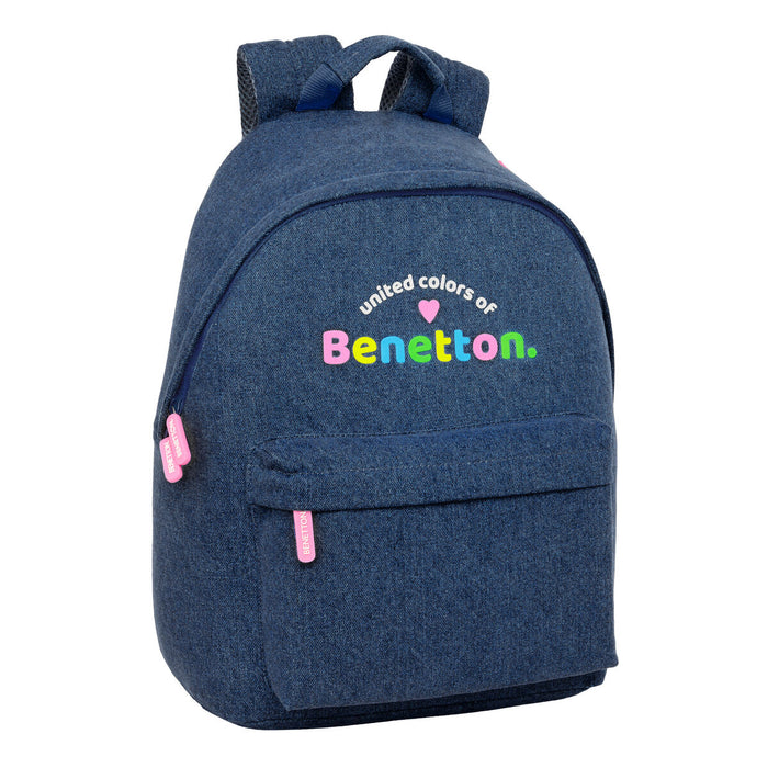 Rucsac pentru Laptop Benetton Denim Albastru 31 x 41 x 16 cm