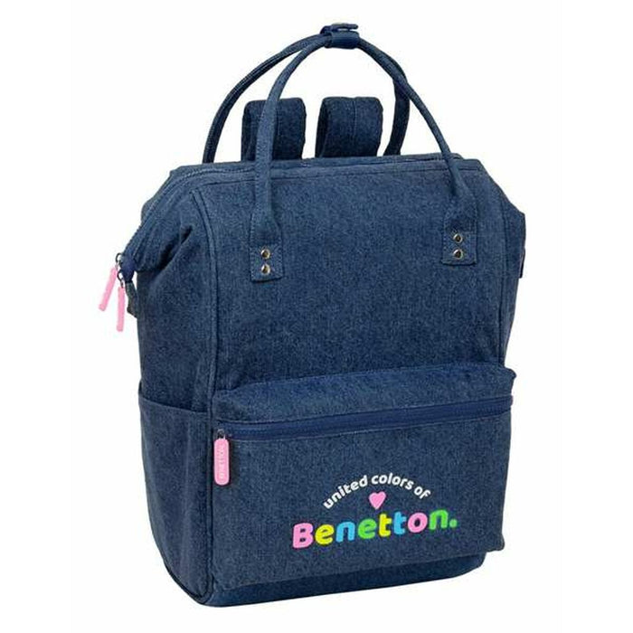 Ghiozdan Benetton Denim 27 x 40 x 19 cm