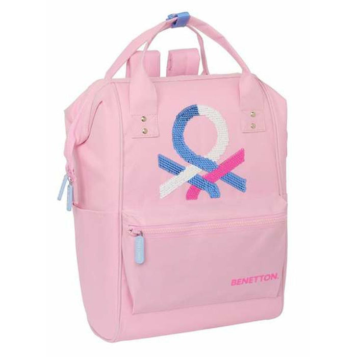 Ghiozdan Benetton Pink 27 x 40 x 19 cm