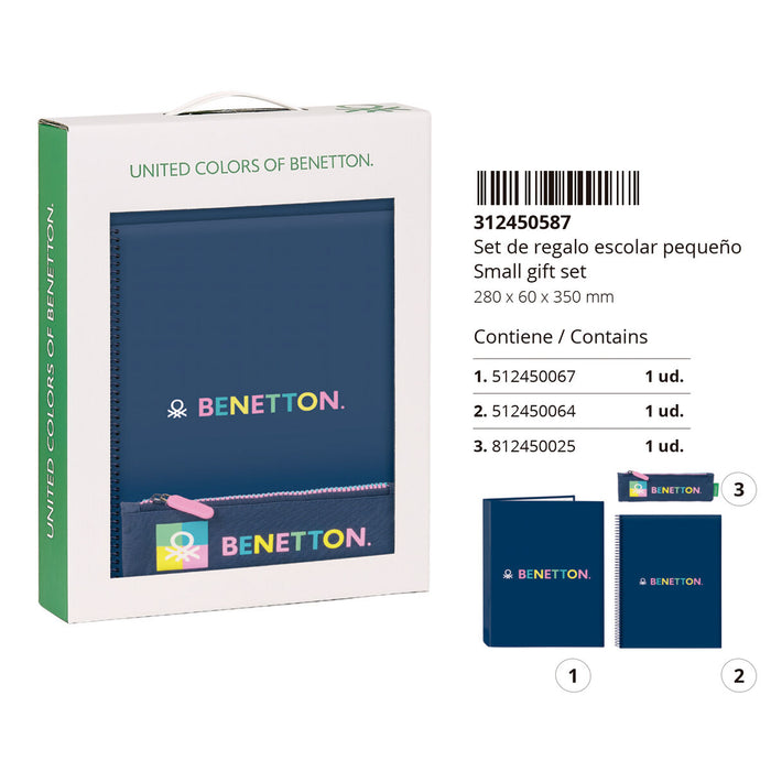 Set de Papetărie Benetton Cool Bleumarin