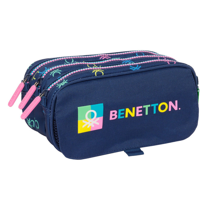 Penar triplu Benetton Cool Bleumarin 21,5 x 10 x 8 cm