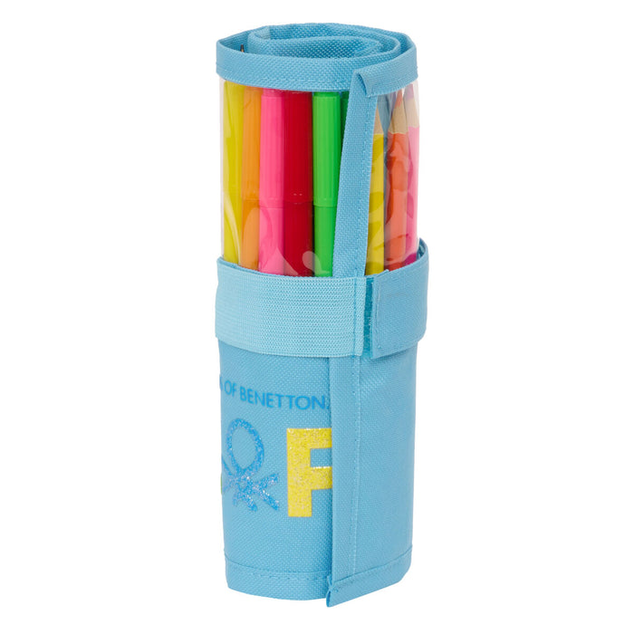 Penar Benetton Spring Pliabili Albastru celest 7 x 20 x 7 cm (27 Piese)