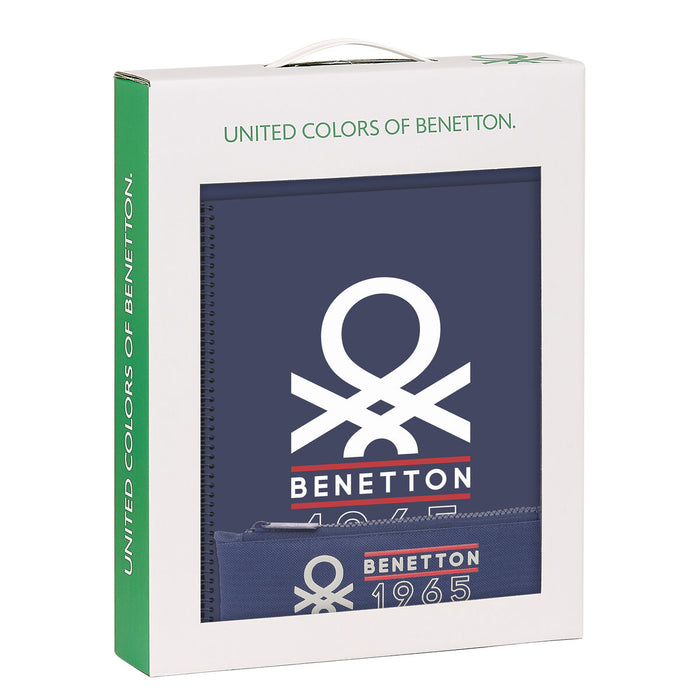 Set de Papetărie Benetton Varsity Gri Bleumarin
