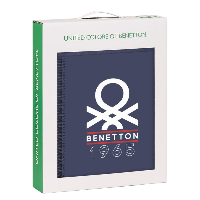 Set de Papetărie Benetton Varsity Gri Bleumarin 2 Piese