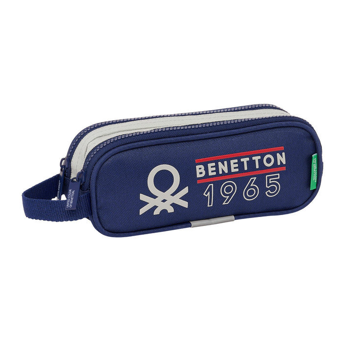 Penar dublu Benetton Varsity Gri Bleumarin 21 x 8 x 6 cm