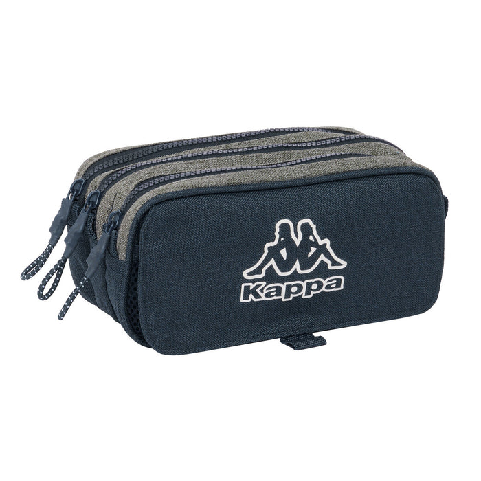 Penar triplu Kappa Dark navy Gri Bleumarin 21,5 x 10 x 8 cm