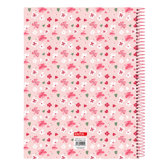 Notebook Vicky Martín Berrocal In bloom Roz A4 120 Frunze