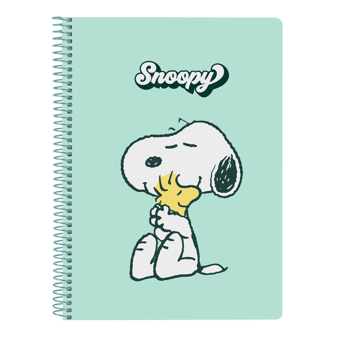 Notebook Snoopy Groovy Verde A5 80 Frunze