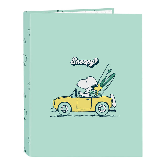 Biblioraft Snoopy Groovy Verde A4 26.5 x 33 x 4 cm