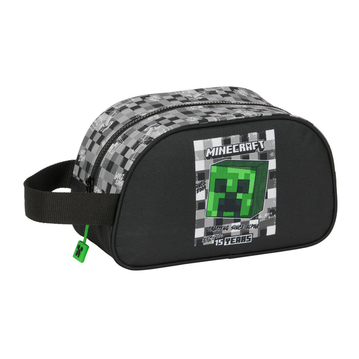 Trusă Școlară Minecraft Negru Verde Gri 26 x 15 x 12 cm