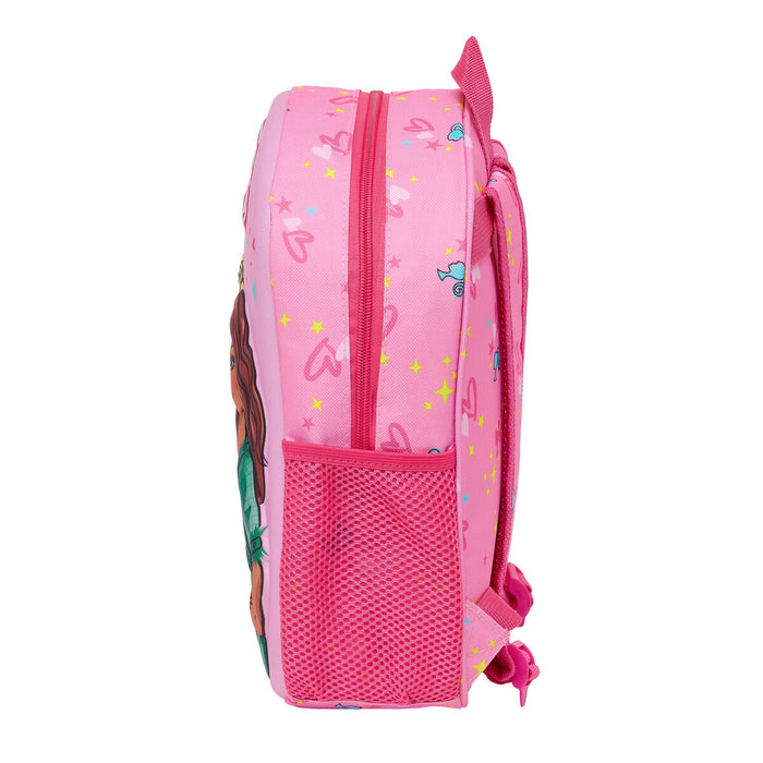 Ghiozdan 3D Barbie Roz Fucsia 27 x 33 x 10 cm