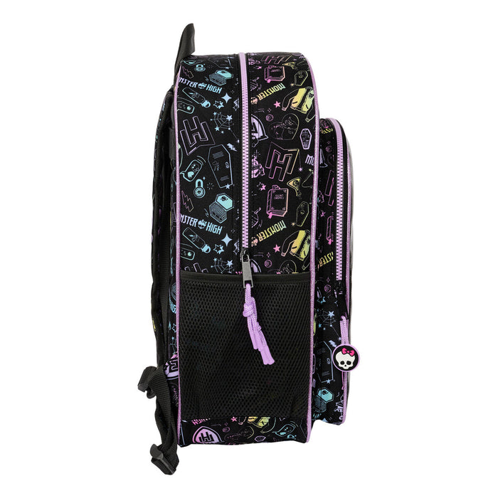 Ghiozdan Monster High Negru 33 x 42 x 14 cm