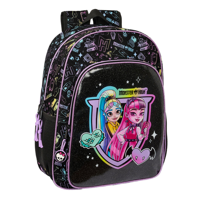 Ghiozdan Monster High Negru 33 x 42 x 14 cm