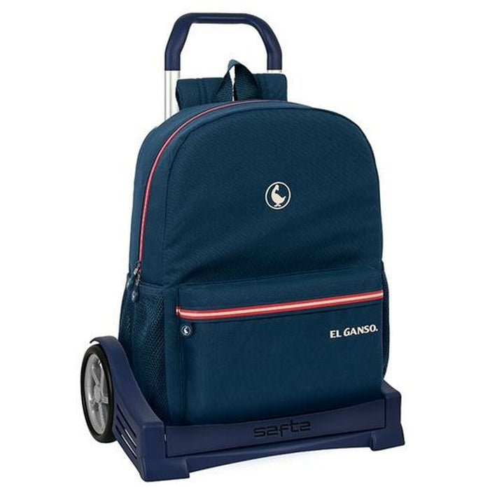 Ghiozdan cu Roți El Ganso Classic Albastru 32 x 14 x 43 cm