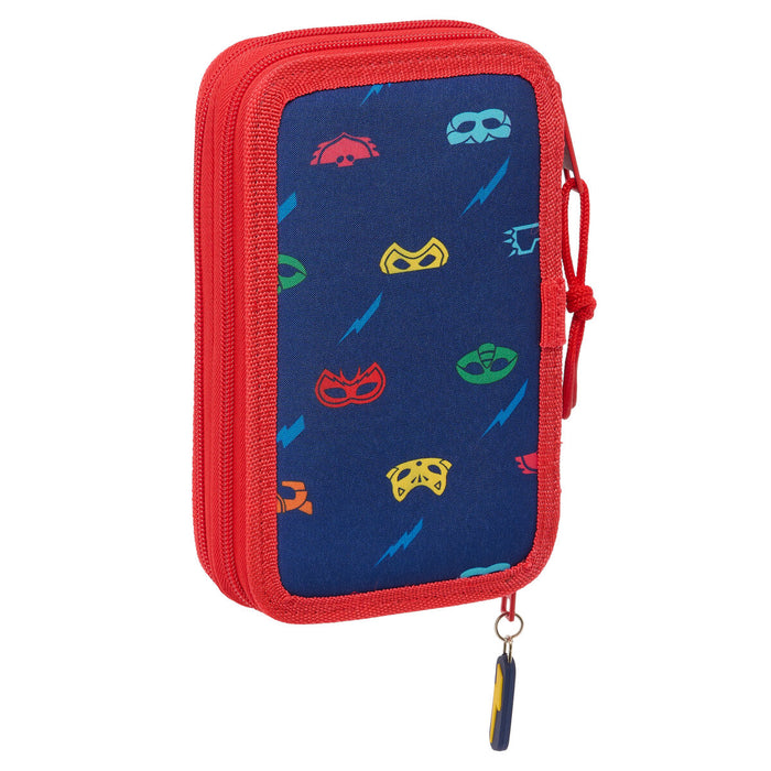 Penar Școlar PJ Masks Ready Bleumarin 12.5 x 19.5 x 4 cm 28 Piese