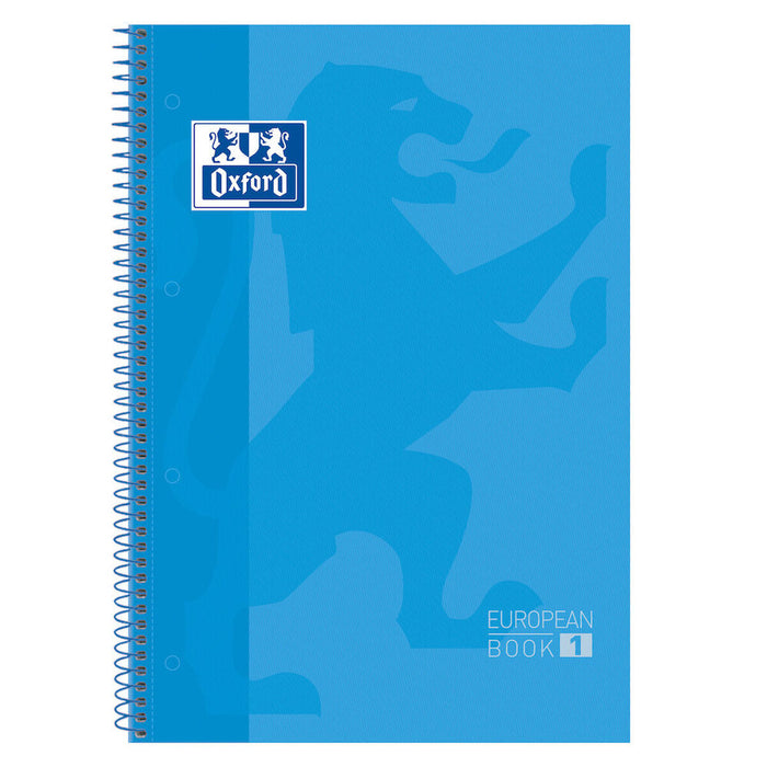 Notebook Oxford European Book Turquoise A4 5 Piese