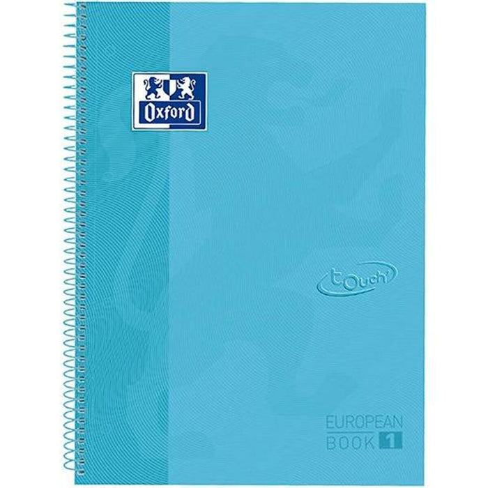Notebook Oxford European Book Albastru Pastel A4 5 Piese